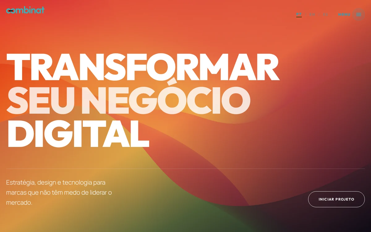 Captura de tela do projeto Combinat